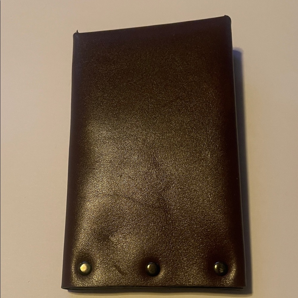 Men's Leather Wallet Card Holder - Brown